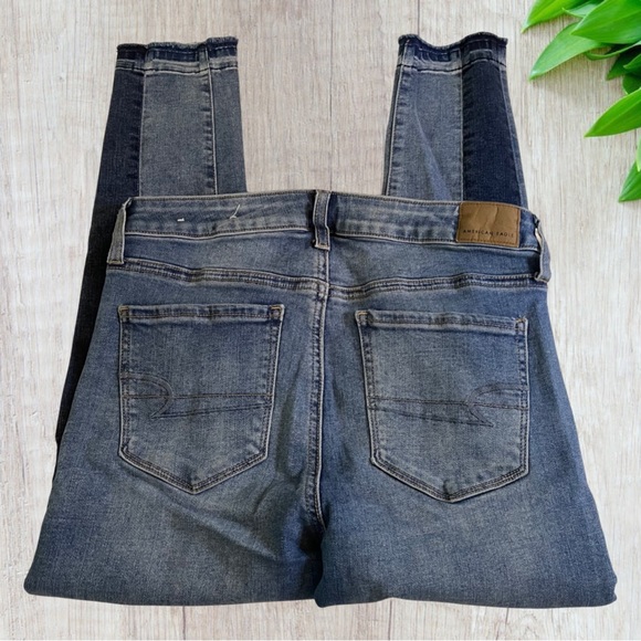 American Eagle high rise jegging cropped jeans size 8 - Picture 2 of 6